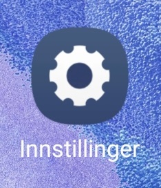 Skjermbilde av tannhjul-ikon fra Android-telefon.