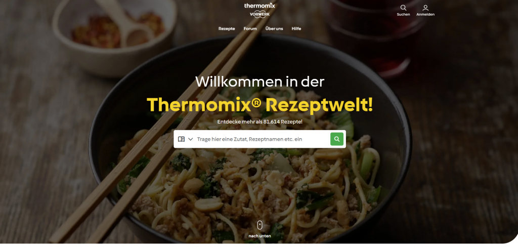 Skjermbilde fra rezeptwelt.de.