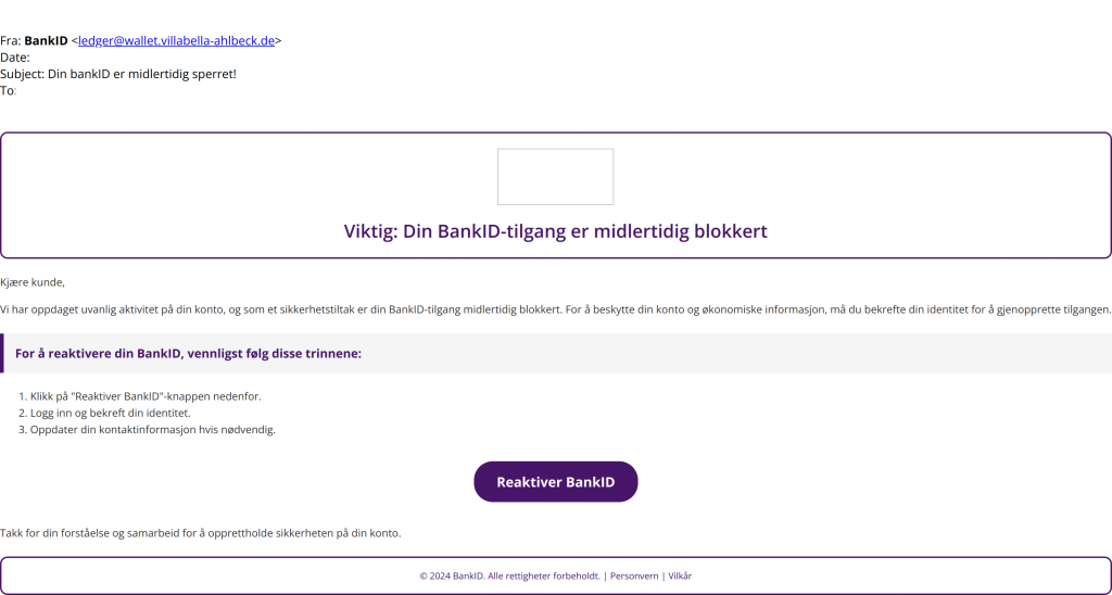 bilde av svindel epost