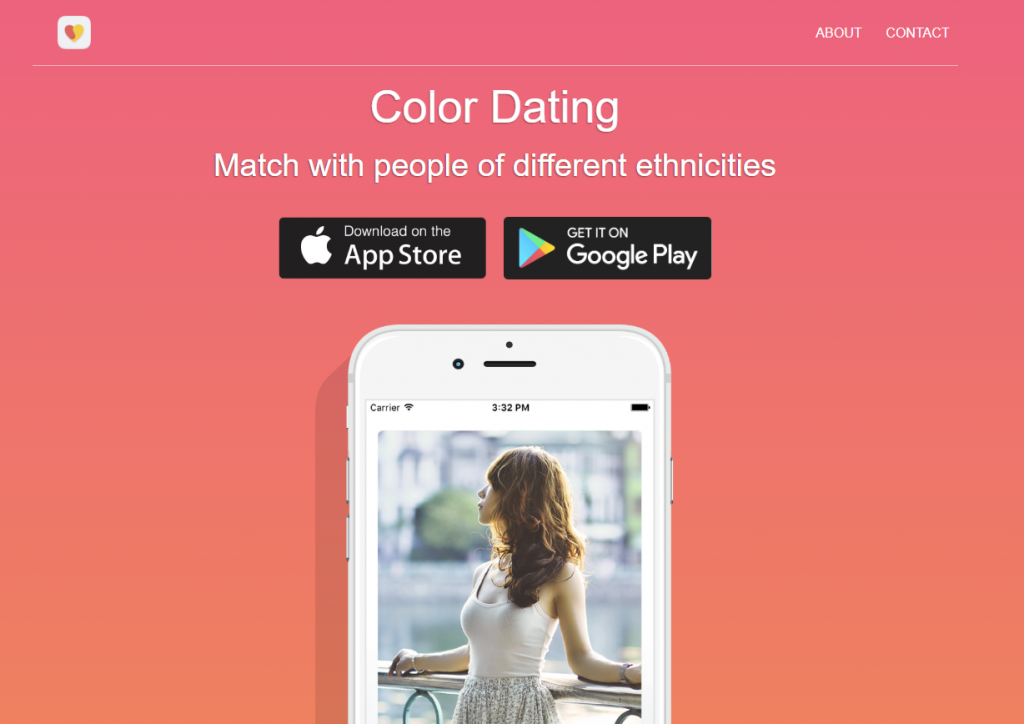 skjermbilde fra color dating app