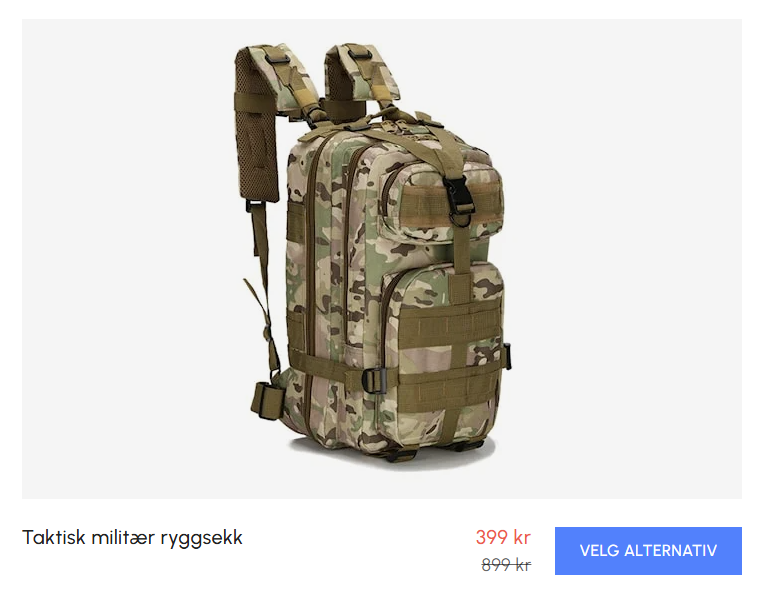 skjermbilde fra letsdeal.no
