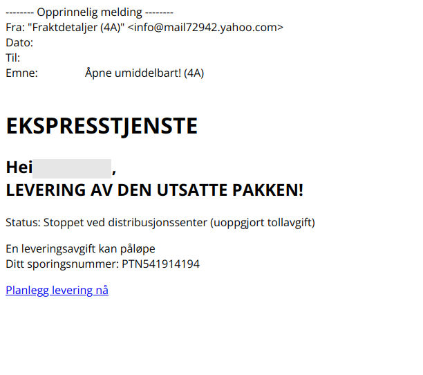 bilde av svindel epost