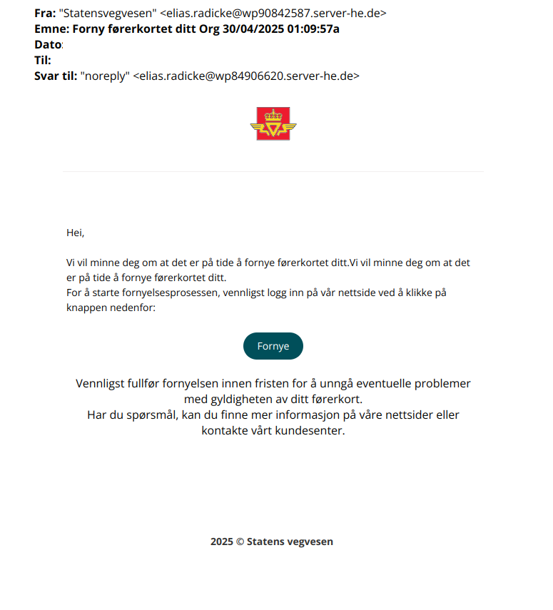 bilde av svindelepost