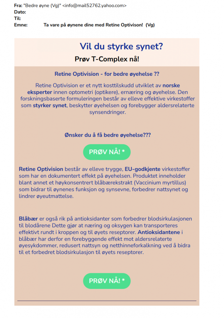 bilde av svindelmail