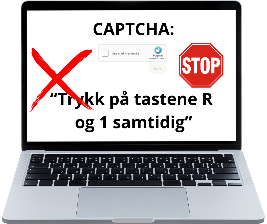 hvordan falsk captcha ser ut