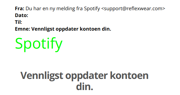 bilde som viser svindel epost