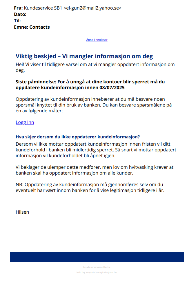 bilde av svindelepost
