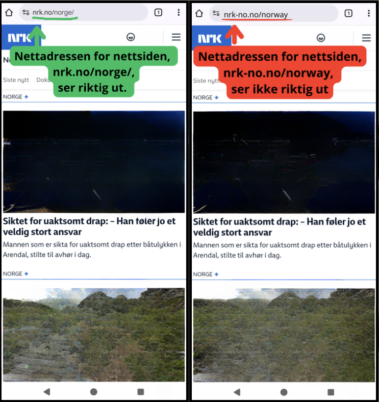 Illustrasjon med Nrk.no.