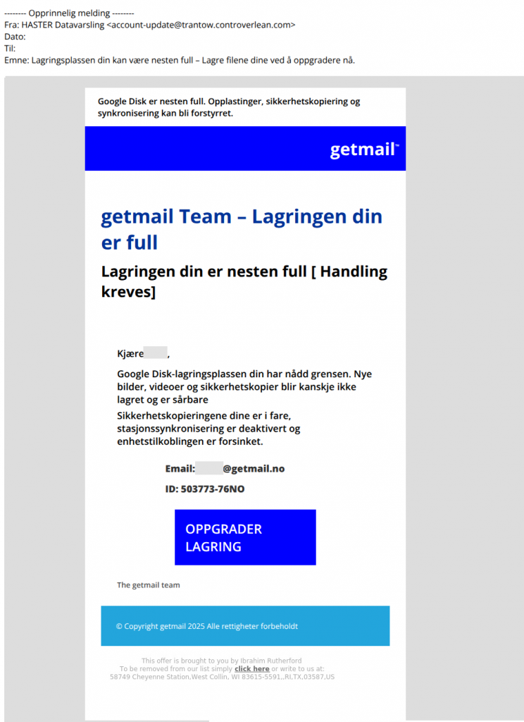 bilde av svindelmail