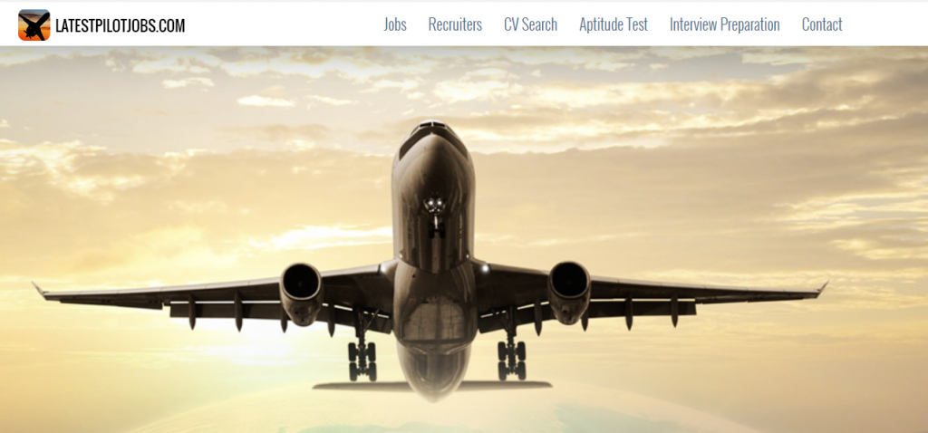 Skjermbilde fra latestpilotjobs.com/