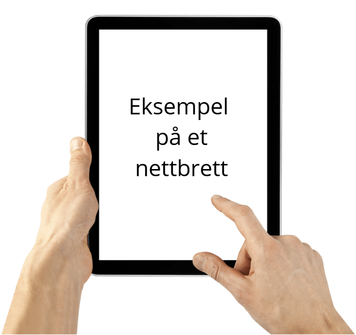 bilde som viser eksempel på et nettbrett