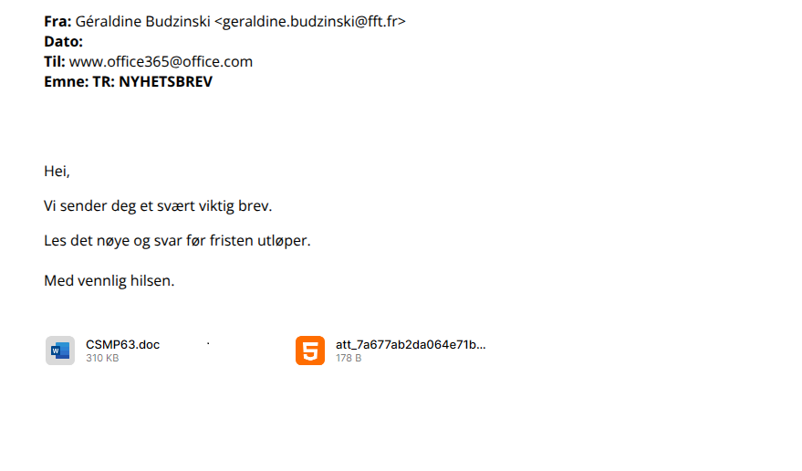bilde av svindelepost