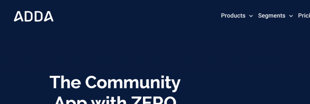 Skjermbilde fra https://adda.io/