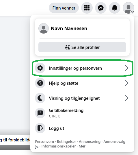 Skjermbilde fra Facebook.