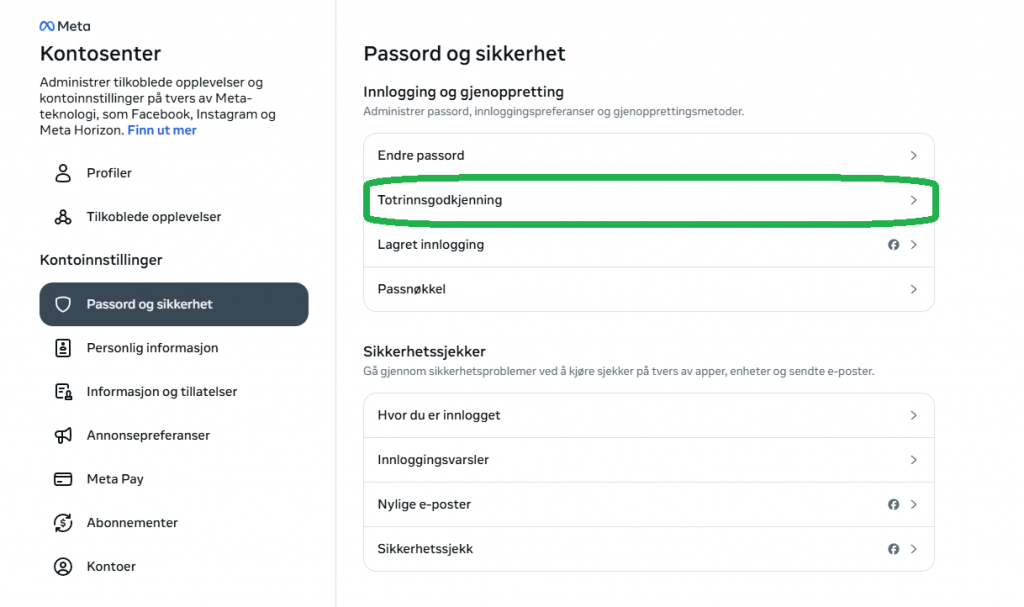 Skjermbilde fra Facebook.