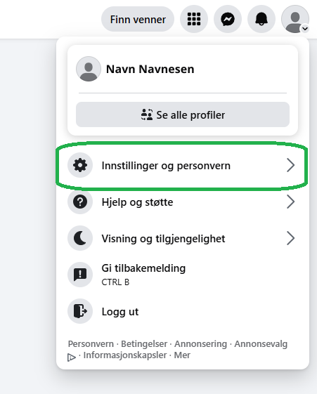 Skjermbilde fra Facebook.