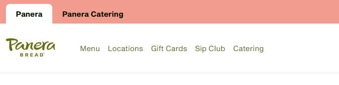 Skjermbilde fra https://www.panerabread.com/content/panerabread_com/en-us/home.html