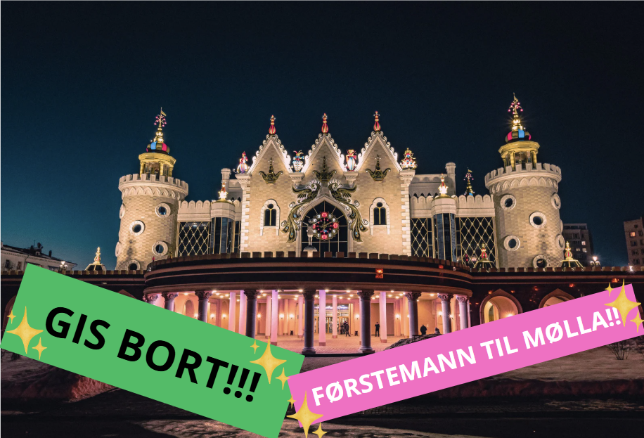 Illustrasjonsbilde av "Gis bort"-slott.