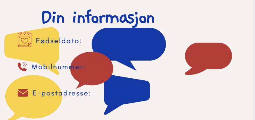 illustrasjon av informasjonsskjema