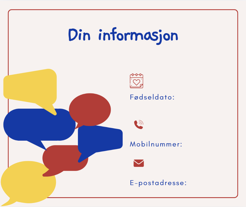 illustrasjonsbilde av infromasjonsskjema