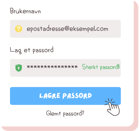 illustrasjon om bra passord