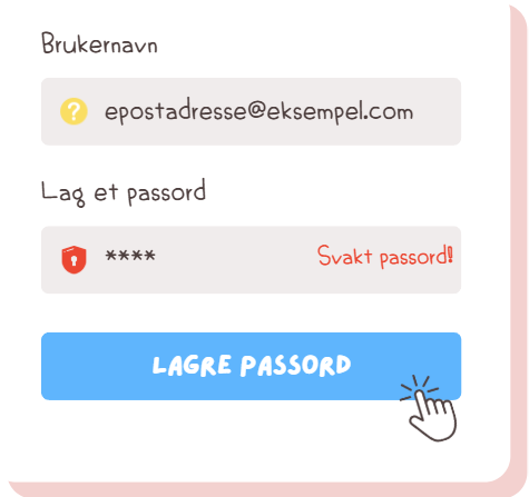 illustrasjon om dårlig passord
