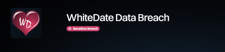 skjermbilde fra https://haveibeenpwned.com/Breach/WhiteDate