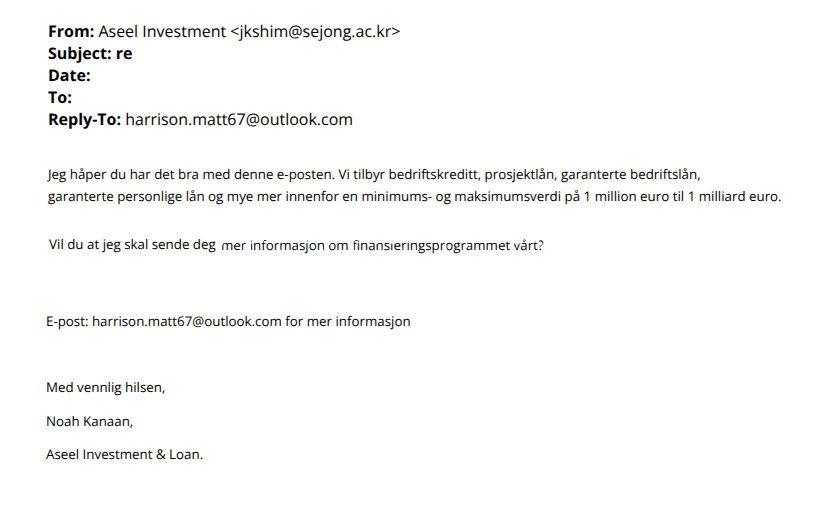 bilde av svindelforsøk