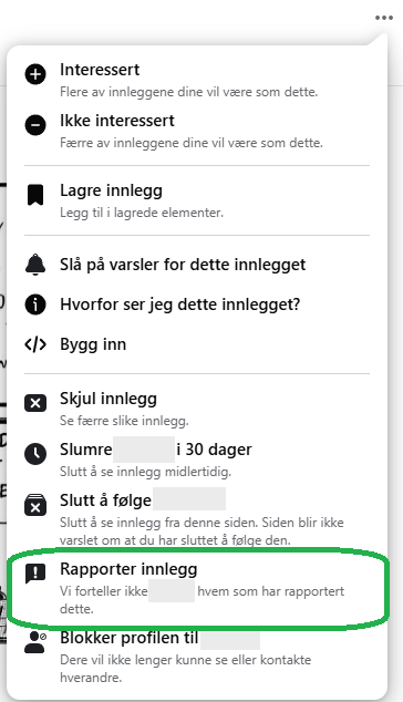 Skjermbilde fra Facebook.