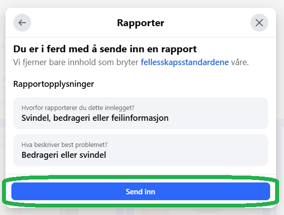 Skjermbilde fra Facebook.