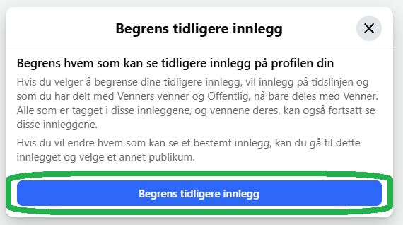 Skjermbilde fra Facebook.
