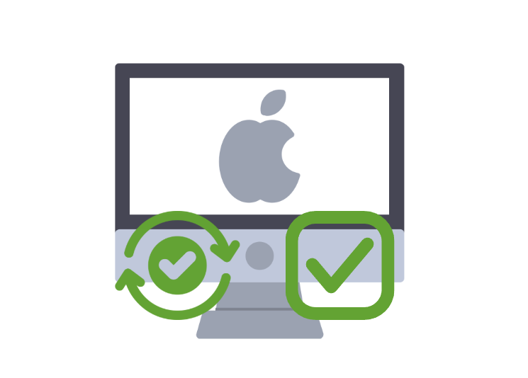illustrasjon som viser oppdatert mac