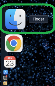 Bilde av finder på mac