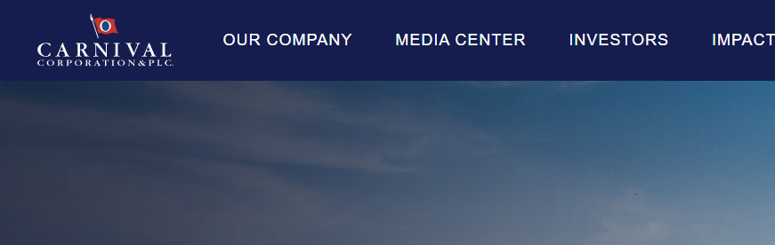 Skjermbilde fra https://www.carnivalcorp.com/
