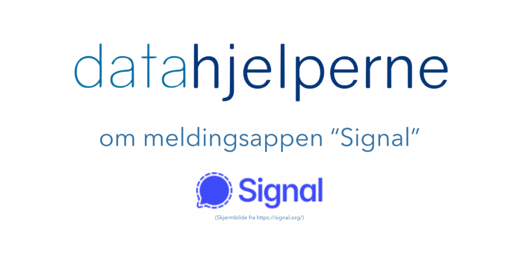 bilde som viser at artikkelen handler om appen signal