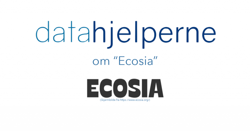 artikkelen handler om ecosia